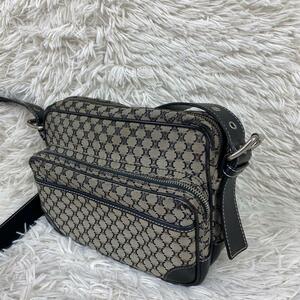 1円〜【超希少】CELINE セリーヌ カメラバッグ トリオンフ マカダム柄 ショルダーバッグ レザー×キャンパス 