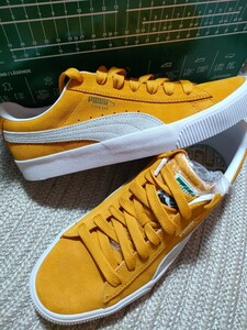 新品 PUMA SUEDE Valc スエード バルク イエロー系 28cm 天然皮革 レザー レトロ プーマ スニーカー メンズ