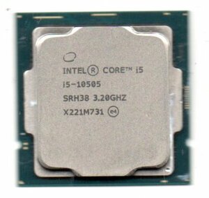 Intel ☆ Core i5-10505　SRH38 ★ 3.20GHz (4.60GHz)／12MB／8GT/s　6コア ★ ソケットFCLGA1200 ☆