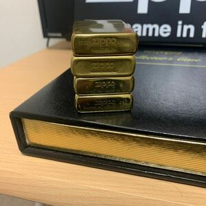 ZIPPO ジッポー SOLID BRASS ソリッドプラス DOUBLE YEAR ダブルイヤー 4個セット