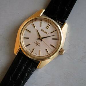 稼動品 KING SEIKO キングセイコー 45KS 手巻き SGPゴールド KSメダリオン KS尾錠箱付 45-7000 アンティーク メンズ腕時計