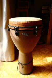 （ケース付き）REMO ジャンベ　RITTER ジャンベケース付き（背負うところ破損あり）djembe 打楽器 パーカッション チューニングキー付き