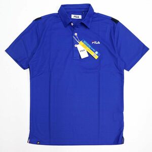 ●送料390円可能商品 フィラ ゴルフ FILA GOLF 新品 メンズ 吸水速乾 UVCUT 半袖 ポロシャツ XL [749644G-BL-LL]一 三 参★QWER QQAA-18