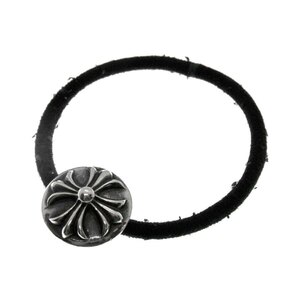 クロムハーツ CHROME HEARTS ■ 【 HAIRBAND CRSSBLL 】 クロス ボール ヘアゴム コンチョ ブレスレット 　32758