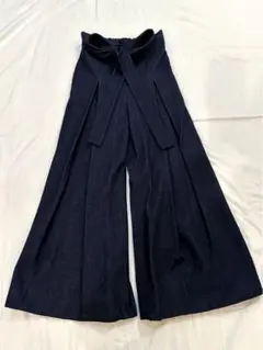 アキコアオキ Akiko Aoki デニム　ワイドパンツ