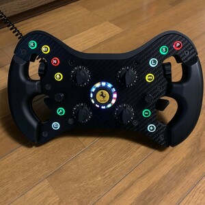 カーボン ステアリングホイール 磁気パドル PCゲーム用 Fanatec Simucube Thrustmaster Simagic Mozaなどに