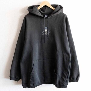 【90s】OLD STUSSY【龍ロゴ パーカー】L 90年代 オールド ステューシー ドラゴン 紺タグ 古着 u2403043