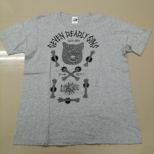 D01 バンドTシャツ　マンウィズアミッション　MAN WITH A MISSION　seven deadly sins tour 2015 杢グレー