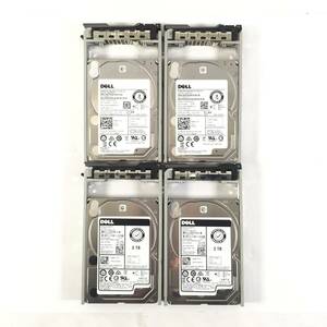 S5052475 DELL 2TB SAS 7.2K 2.5インチ HDD 4点【中古動作品】