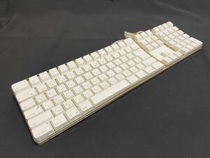 定番 Apple アップル Mac マック 純正 USB keyboard キーボード A1048 日本語 JIS 配列 テンキー ホワイト 白 全キー反応OK 即有り 管理2