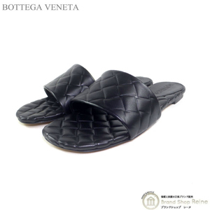 ボッテガ ヴェネタ （BOTTEGA VENETA） エイミー フラットミュール サンダル 778163 ＃37 1/2 ブラック（新品）