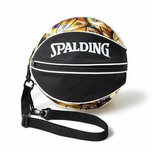 1440925-SPALDING/ボールバッグ マーブル イエロー バスケットボール 7号まで対応/F