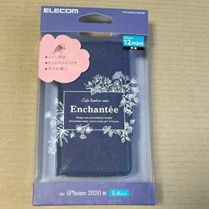 ◇ELECOM iPhone 12 mini ケース 手帳 レザー Enchante