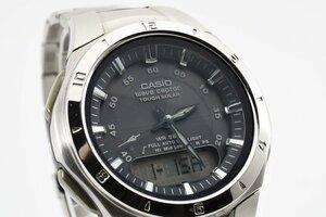 稼働品 カシオ ウェーブセプター タフソーラ 2730 WVA-400J クオーツ メンズ 腕時計 CASIO STING