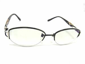 ■美品■ MORABITO モラビト メガネ 眼鏡 メンズ レディース ブラック系 DD1624