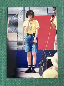 【レア】酒井法子　写真(当時物) 野外イベント　Tシャツ短パン　80年代アイドル 