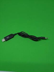 USB DC 5V 12V 昇圧 電源供給ケーブル 1m 2.1mm X 5.5mm 