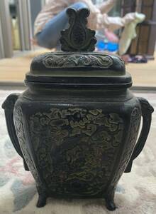 中国美術 香炉 青銅製 香道具 
