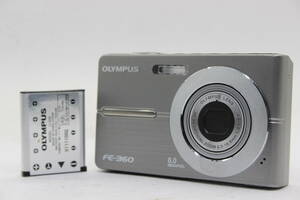 【返品保証】 オリンパス Olympus FE-360 3x バッテリー付き コンパクトデジタルカメラ v545