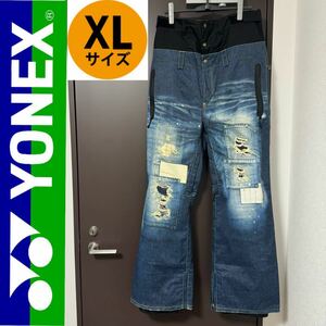 YONEX ヨネックス ヒートカプセル デニム ジーンズ ジーパン パンツ ズボン プリント XLサイズ XL メンズ Oサイズ スノーボード スノボ O