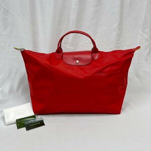 ▽▼【極美品】ロンシャン Longchamp ル プリアージュ M トラベルバッグ トマト 赤系色 旅行用/トートバッグ レディース L1624919P83▼▽