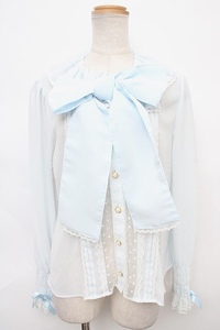 Angelic Pretty /Angel ピンタックブラウス サックス Y-24-04-13-033-AP-BL-AS-ZY