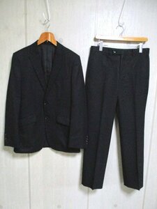 f38　タケオキクチ　TAKEO KIKUCHI　2釦スーツ　黒系　10-8