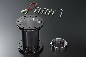 JDM【BS-10B】アルミロングボススペーサー(ブラックコーティング仕上げ100mm)