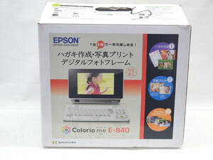 R60221　EPSON エプソン　Colorio me カラリオ ミー　E-840　宛名達人　コンパクトプリンター　箱・説明書付 