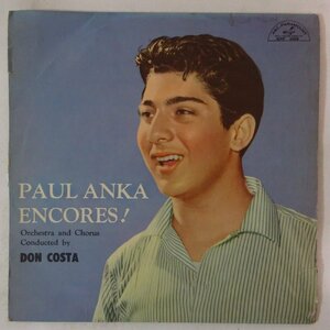 10025191;【国内盤/ペラジャケ/10inch】PAUL ANKA / ポール・アンカ・アンコール