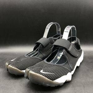 M2864 ほぼ美品 NIKE ナイキ AIR RIFT BR エア リフト ブリーズ スニーカー シューズ レディース US12/29.0cm ブラック 黒 足袋 848386-001