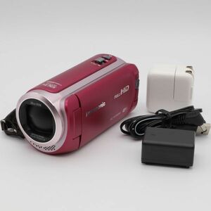【極上品】パナソニック HDビデオカメラ 高倍率90倍ズーム ピンク HC-W580M-P #885