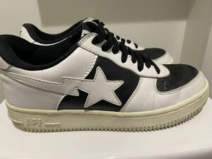 APE BAPESTA 白×黒 US7