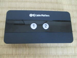 本体のみ Cable Matters 8K KVM DisplayPort スイッチ 2台パソコン用