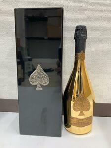 GIOM27347 Armand de Brignac Blanc de Blancs アルマンドブリニャック ブランドブラン シャンパン ケース付 12.5% 750ml 未開栓 現状品　