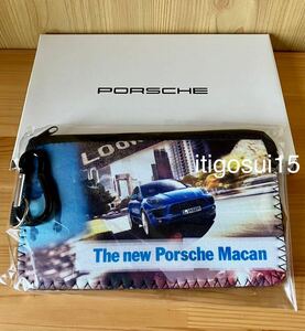 ★【未使用】ポルシェ PORSCHE★マカン マルチケース macan ミニポーチ 小物入れ カラビナ付★ノベルティ