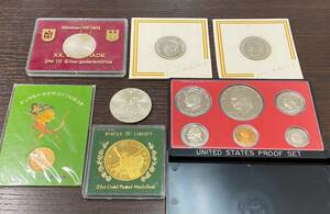 #10680-K 世界・外国の貨幣　記念コイン　硬貨　メダル　アメリカ ミュンヘン　他　まとめ