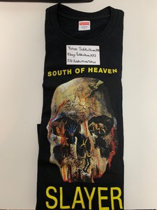 【ほぼ新品】 Supreme　シュプリーム　Tシャツ SLAYER SOUTH OF HEAVEN　Box Logo　黒　XL　希少