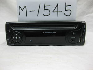 M-1545　メーカー不明　品番不明　フロント USB AUX SDCARD　1Dサイズ　DVDプレイヤー　故障品