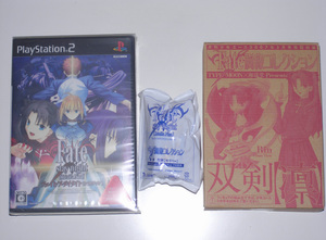 PS2 Fate/stay night [Realta Nua] extra edition 新品未開封予約特典付 + 少年エース付録 Fate胸像コレクション 双剣【凜】 【送料無料】