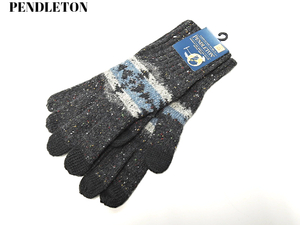 L/XL 新品【PENDLETON PWM Knit Gloves HawkeyeGY GS765-54488 ペンドルトン ニットグローブ ホウキイグレイ 手袋】