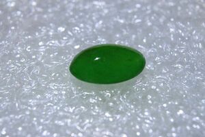 　天然本翡翠１．０５０ct★樹脂含浸なしFTIR検査済み★ソーティング付き