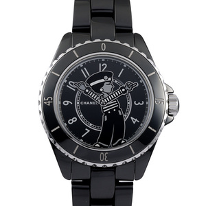 シャネル CHANEL J12 マドモアゼル ラ パウザ 38MM H7609 ブラック文字盤 新品 腕時計 メンズ