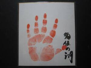 大相撲　須佐の湖　十両　手形　サイン　42