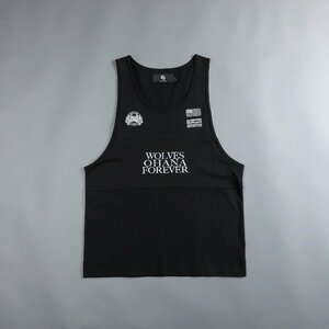 Darc Sport OHANA VENICE TANK BLACK M ダルクスポーツ オハナ ウルフ フォーエバー ベニス タンクトップ ノースリーブ ブラック 黒 刺繍