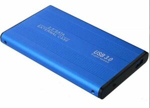  外付けハードディスク ポータブルHDD (2TB青)