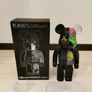 カウズ KAWS × BE＠RBRICK 400％ BLACK 箱付き