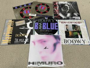 【送料無料 6枚セット】BOOWY 氷室京介 ホンキートンキークレイジー B BLUE ONLY YOU マリオネット ANGEL