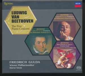 ベートーヴェン: ピアノ協奏曲全集: グルダ; ホルスト・シュタイン指揮; ウィーン・フィル: ESOTERIC SACD エソテリック ESSD-90102/4