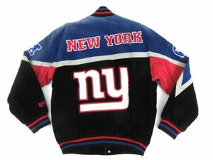 NFL ニューヨーク ジャイアンツ スエードｘレザー　スタジアムジャンパー　Size：M　古着　844070AA2535-257C